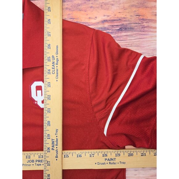 Oklahoma Sooners Nike Dri-Fit Mens Red Polo Small - Picture 10 of 10